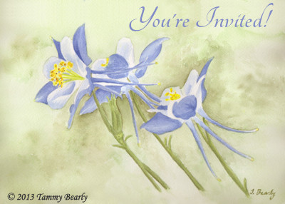 watercolor invitations